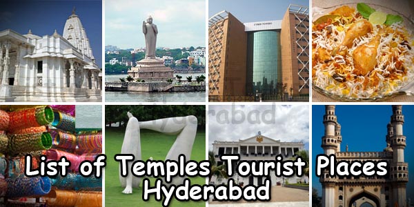 List of Temples And Tourist Places in Hyderabad