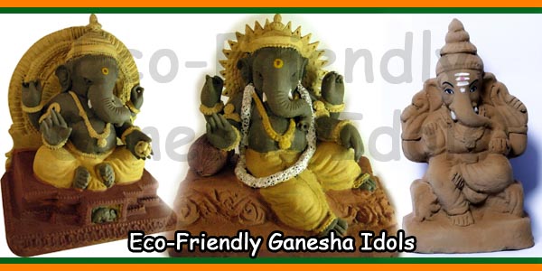 Eco-Friendly Ganesha Idols