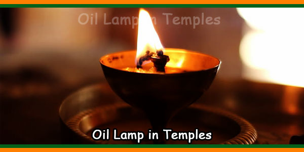 Oil Lamp in Temples