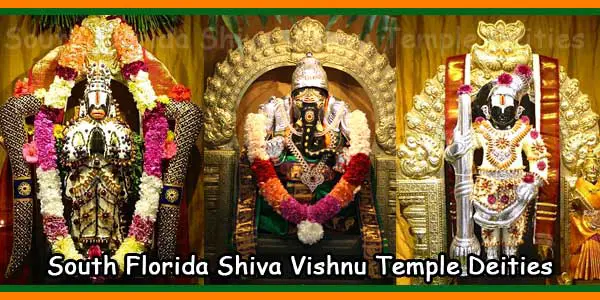 South Florida Shiva Vishnu Temple Deities