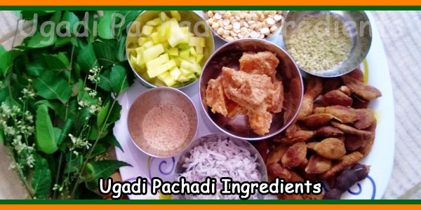 Ugadi Pachadi Ingredients