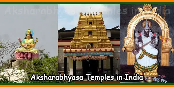 Aksharabhyasa Temples in India