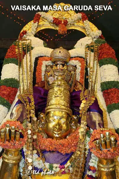 Vaisaka Masa Garuda Seva Performed