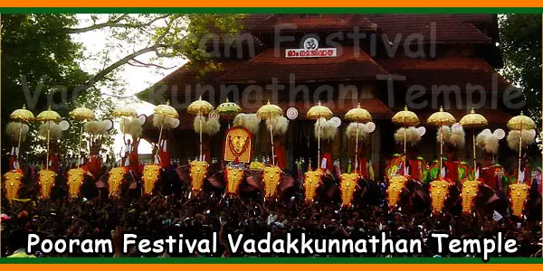 Pooram Festival Vadakkunnathan Temple