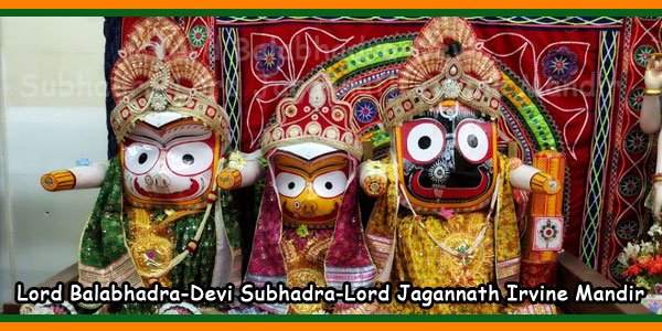 Lord Balabhadra-Devi Subhadra-Lord Jagannath Irvine Mandir