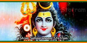 Shiva Sahasranama Stotram