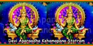 Devi Aparaadha Kshamapana Stotram