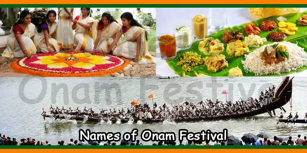 Names of Onam Festival