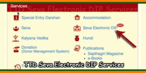 TTD Seva Electronic DIP Services