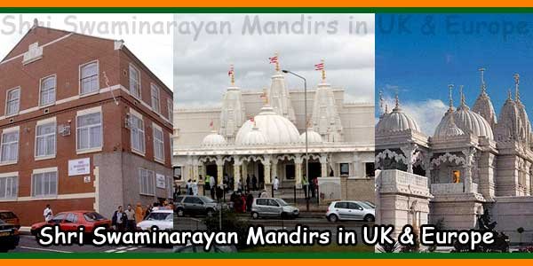 Shri Swaminarayan Mandirs in UK & Europe