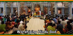 Worshiping Hindu God