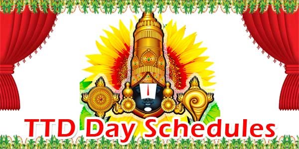 TTD Day Schedules